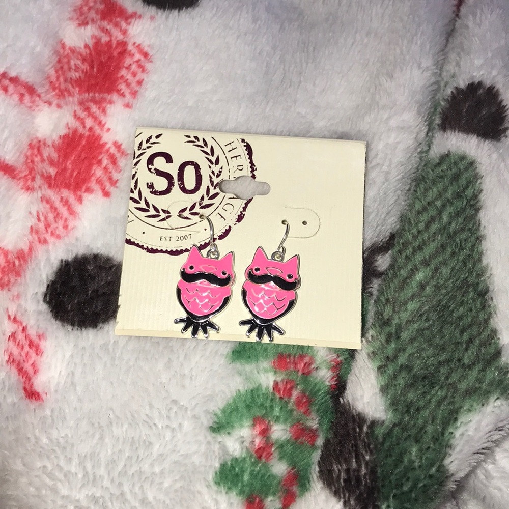 SO - Owl Dangle Earrings